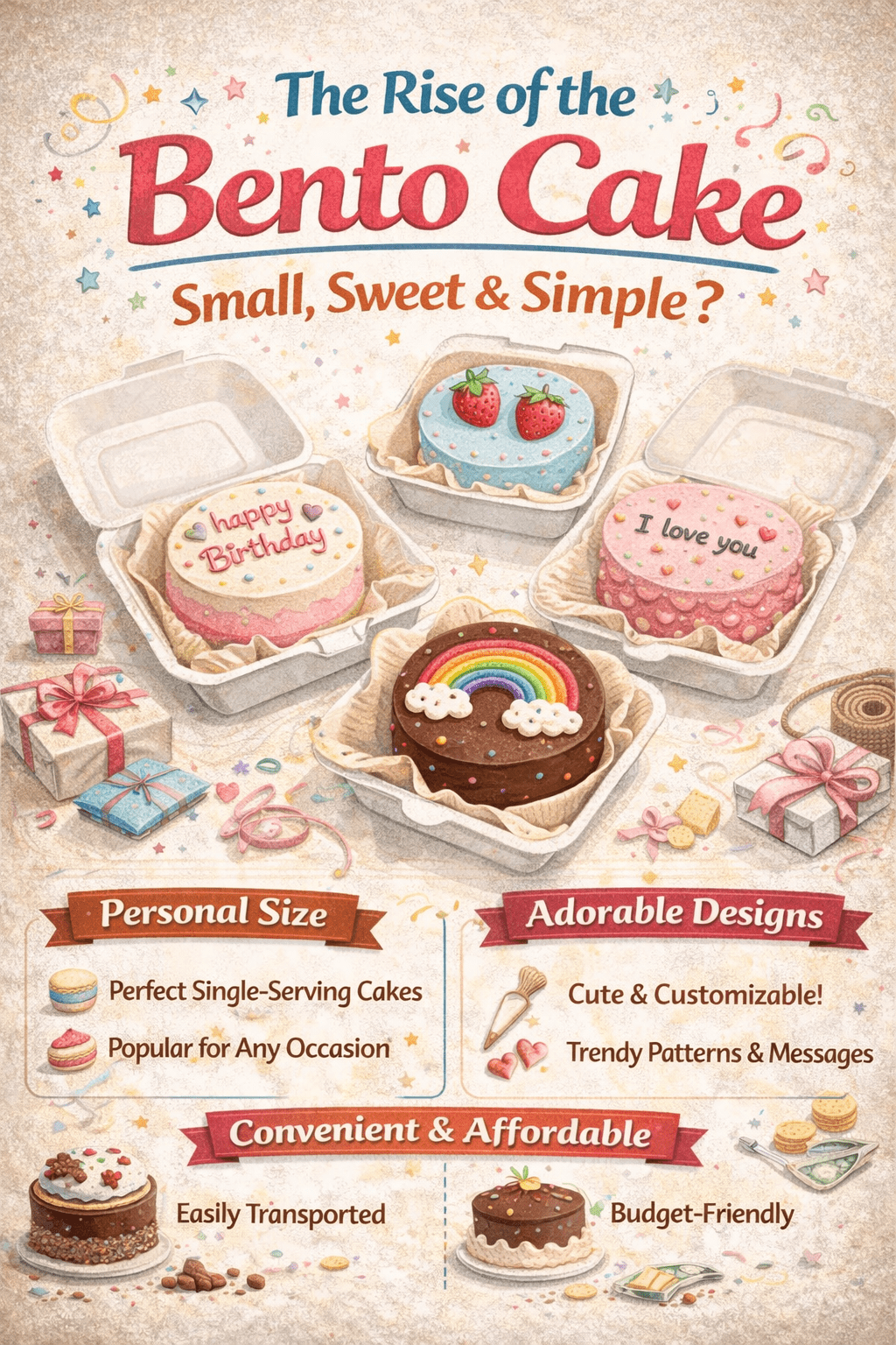 The Rise of the Bento Cake Small Sweet Simple?