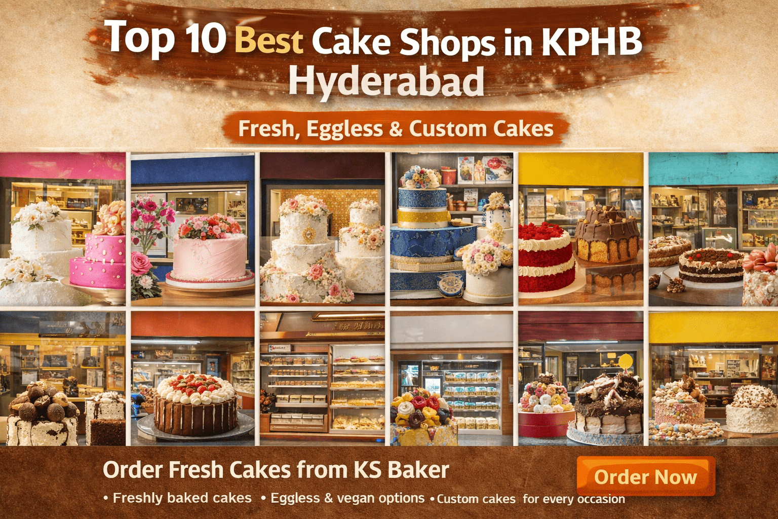 Top 10 Best Cake Shops in KPHB Hyderabad (Fresh, Eggless & Custom Cakes)