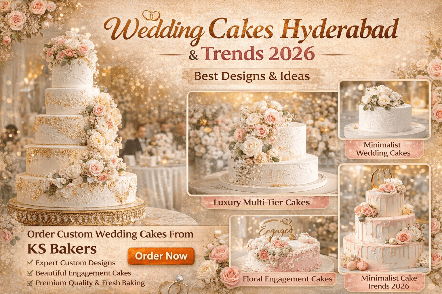 Wedding Cakes Hyderabad & Trends 2026 – Best Designs & Ideas